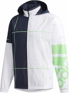 大きいサイズ：3XO　adidasアディダス　 ウインドジャケット 裏メッシュ RULE9 ウィンドジャケット ショックライム F18 EYV89-CZ0596