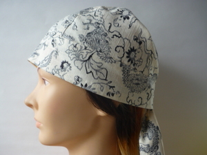  prompt decision * bandana cap * peace pattern dragon unbleached cloth * Met in na- cap * head LAP * hand made * free shipping 