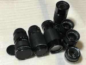 ジャンク品 動作未確認 Canon キヤノン FD レンズセット 50mm 1:1.8 S.S.C. 35-105mm 1:3.5 35-70mm 1:4 75-200mm 1:4.5 70-210mm 1：4