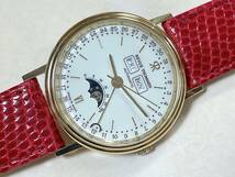 REVUE THOMMEN AUTOMATIC トリプルカレンダー ムーンフェイズ 裏スケルトン ジャンク品_画像2