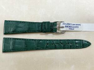 20mm MORELLATO Dark Green マットアリゲーター TIPO PATEK