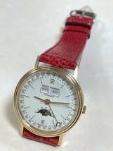 REVUE THOMMEN AUTOMATIC トリプルカレンダー ムーンフェイズ 裏スケルトン ジャンク品_画像3