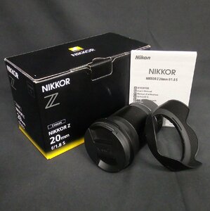 1円～ Nikon ニコン NIKKOR Z 20mm f/1.8 S 大口径超広角単焦点レンズ 箱付 動作未確認 現状品 y224-2340618【Y商品】