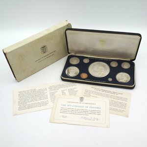 1円～ 1975年 パナマ共和国 プルーフ コインセット REPUBLIC OF PANAMA PROOF SET ケース付 y104-2281429m【Y商品】