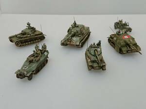 1/144完成品　ヤークトティーガー＆Ⅳ号駆逐戦車70A＆Ⅳ号G型＆マーダーⅢ＆Sdkfz251-9D＆ベンツG5野戦車「ノイシュタット/孤高の虎6」