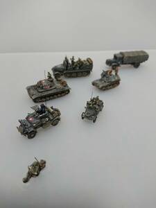 1/144完成品　Ⅲ号戦車E型＆Sdkfz7牽引車＆Sdkfz222装甲車＆メルセデスT＆捕獲自走砲＆ワーゲン野戦車＆BMW「バルバロッサ/暁の出撃11」