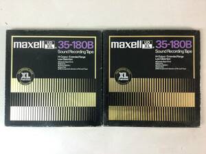 maxell マクセル UDXL 35-180B 10号 オープンリールテープ メタルリール 2本セット