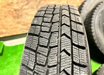 155/80R13 DUNLOP WINTERMAXX WM02 バリ山 スタッドレス スチール付き 13インチ 4.5J PCD100 4H タイヤホイール 4本セット_画像6