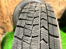 155/80R13 DUNLOP WINTERMAXX WM02 バリ山 スタッドレス スチール付き 13インチ 4.5J PCD100 4H タイヤホイール 4本セット_画像7