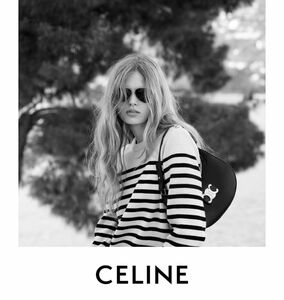 CELINE セリーヌ ボーダー ニット 金ボタン