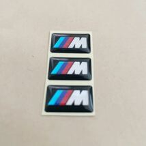 BMW M performance ミニ エンブレム ステッカー　　3枚E36E46E60E65E66E70E81E83E90F20F45F46F30F34F80F32F82F36F10F18F01F15F48F25 ！_画像1