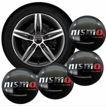 日産 NISMO ホイールセンターキャップ ステッカー 4枚　ノート デイズ エクストレイル セレナ スカイライン エルグランド GT-R Z マーチ。_画像2