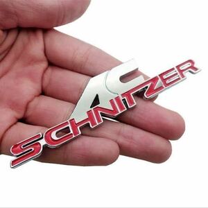 BMW AC SCHNITZER シュニッツァー　エンブレム　ステッカー　　レッドE46E90E91E92E93F01F07F10F11F12F20F25F30F31F32F45F46F48G11G30