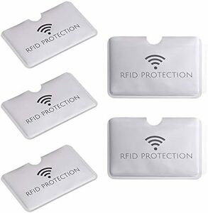  ICカード 5枚 カードプロテクター 防磁ビニールカードケース カードケース RFIDプロテクション スキミング 防止 磁気シー