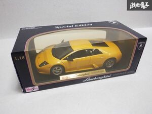 未使用 Maisto マイスト 1/18 ダイキャスト ミニカー スペシャル エディション ランボルギーニ ムルシエラゴ 黄色 イエロー 即納 棚19Q