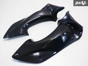 Black DIAMOND ブラックダイヤモンド KAWASAKI カワサキ ZZR1400 カーボン インナーカウル パネル 外装 エアロ 左右セット 棚19B