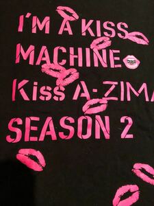 printstar kiss a ZIMA ネオンカラー　キスマーク Tシャツ