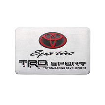 【送料込】TRD SPORT エンブレムプレート 縦5cm×横8cm アルミ製 TOYOTA トヨタ 2　_画像1