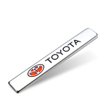 【送料込】TOYOTA エンブレムプレート 縦1.5cm×横9.4cm 金属製 トヨタ _画像1