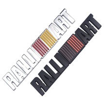 【送料込】RALLI ART(ラリーアート) 3Dエンブレム シルバー 両面テープ 縦2.5cm×横12.6cm 金属製 三菱　_画像3