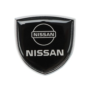 【送料込】NISSAN(日産) ホームベース型エンブレム ブラック 縦3.9cm×横3.9cm×厚さ2.5ｍｍ　