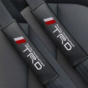 2 piece set TRD Toyota TOYOTA carbon fibre seat belt pad seat belt cover shoulder pad Logo embroidery GR so