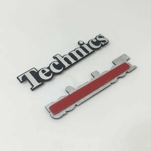 Technics Technics aluminium emblem plate silver / black dc