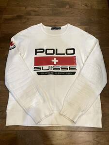 【ラルフローレン正規品】POLO RALPH LAUREN SUISSE SUPER-G RACING RL スウェット　サイズL メンズ　ポロラルフローレン　レーシング　