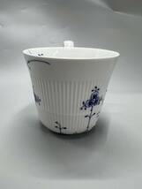■美品■ロイヤルコペンハーゲン ROYAL COPENHAGEN マグカップ ブルー 花柄 ホワイト 未使用保管品 GSH112103_画像5