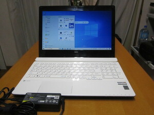 Lavie NS350/BAW　美品　第5世代Corei3-5005U 2.0Ghz　WEBカメラ Win10 ブルーレイ　500G　4G 無線Lan 15.6ワイド