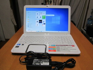 dynabook T552/36GW 美品 Celeron-B830 1.8Ghz Win10 WEBカメラ　ブルーレイ 640G 4G 無線lan 15.6ワイド