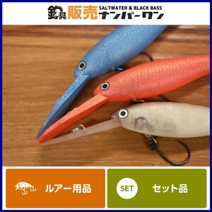 【美品☆】HMKL ハンクル シャッド 65MR 65MR S 3個セット HMKL SHAD エリア 管釣り トラウト ニジマス イワナ 釣り 等に（KKM_O1）