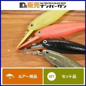 【美品☆1】HMKL ハンクル シャッド 65SR 4個セット HMKL SHAD エリア 管釣り トラウト ニジマス イワナ 釣り 等に（KKM_O1）