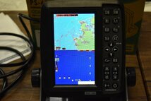 【程度良好】ホンデックス PS-611CNⅡ ポータブルGPS内蔵プロッター魚探 HONDEX 5型ワイド PS-611CN2 魚群探知機（CKN_O1）_画像9