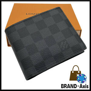 ★☆【新品同様!!/IC搭載】ルイヴィトン Louis Vuitton ダミエグラフィット ポルトフォイユ・マルコNM N63336 二つ折り財布 ★