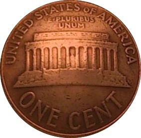 コンチョ 1セント 銅貨 リンカーン メモリアル ループ式 1個