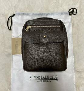 【未使用品】SILVER LAKE CLUB/シルバーレイククラブ/レザーショルダーバッグ /ブラウン/チョコ/イケテイ