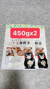 送料無料　くまもと風土　.二十五雑穀米 2袋セット　熊本県産 900g