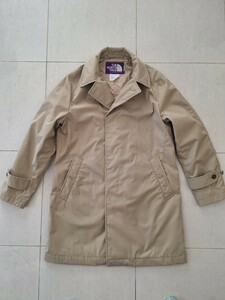 美品！THE NORTH FACE PURPLE LABEL × BEAMS / 別注 ステンカラー コート　ノースフェイス×ビームス Sベージュ　プリマロフト