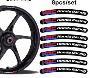 ラスト1つ　HRC HONDA RACING ホンダレーシング　ホイール リムステッカー　8枚