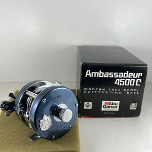 即決　未使用　送520円　OLD アブ　アンバサダー　4500　C　ブルーグレイ　黒帯　検　ナロー トップ　渓流　エリア　フローター