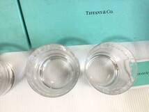 Y506 未使用　TIFFANY & Co./ティファニー　スウィングOF ペア　ロックグラス　2客入り×2箱　クリスタルガラス　ドット模様　箱入_画像5