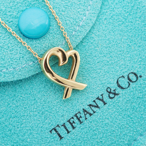 4LY TIFFANY&Co. ティファニー K18 ラビングハート ネックレス パロマ・ピカソ 元箱 保存袋付き