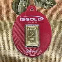 【本物・純金】純金 K24 インゴット 1g ケース入り 995.0 Istanbul ヨーロッパ購入品　FineGold 24K_画像1