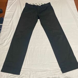 k34 Dickies 黒ワークパンツ サイズ32表記 中国製