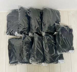 【新品】洋服 まとめ売り Amazon essentials メンズ 厚手シャツ フリース 長袖 ブラック 9枚 セット　36