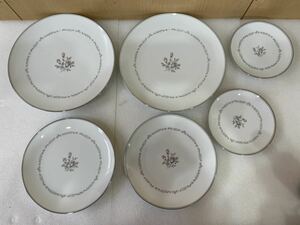 RM6269 MAYFAIR ノリタケ NORITAKE CHINA LUISE 平皿 大皿 小皿 プレート皿 花柄 6点 1129