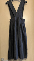 USED★ ダークグレー×ブラウンチェックのロング丈ジャンパースカート サイズ150A_画像7