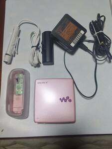 ★未使用-美品★　SONY ポータブルMDプレイヤー MZ-EH50 Hi-MD Walkman ピンク