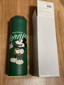 スターバックス　[オンラインストア販売]DISNEY Mickey フリップリッドステンレスボトル グリーン 473ml STARBUCKS